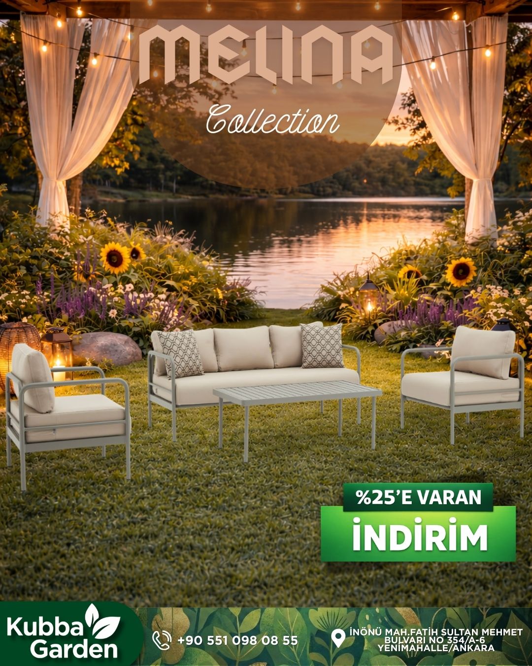 KUBBA GARDEN'da Ramazan Bereketine Özel! 🌙 Bahçe Oturma Grupları'nda %25'e varan indirim fırsatı!