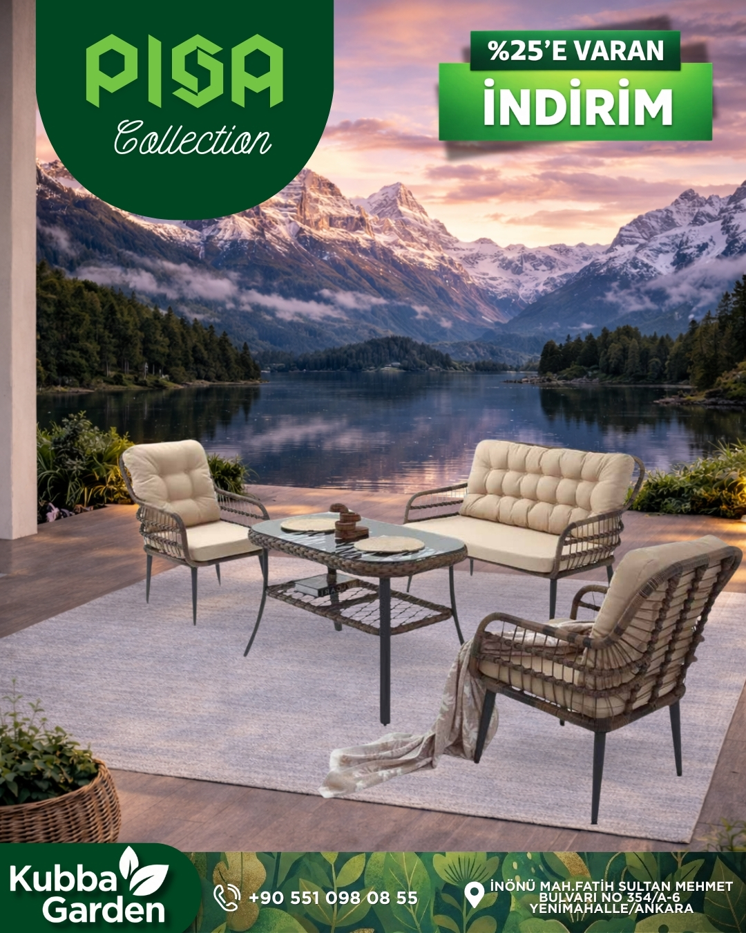 KUBBA GARDEN'da Ramazan Bereketine Özel! 🌙 Lüks Dinlenme Köşeleri'nde %25'e varan indirim fırsatı!