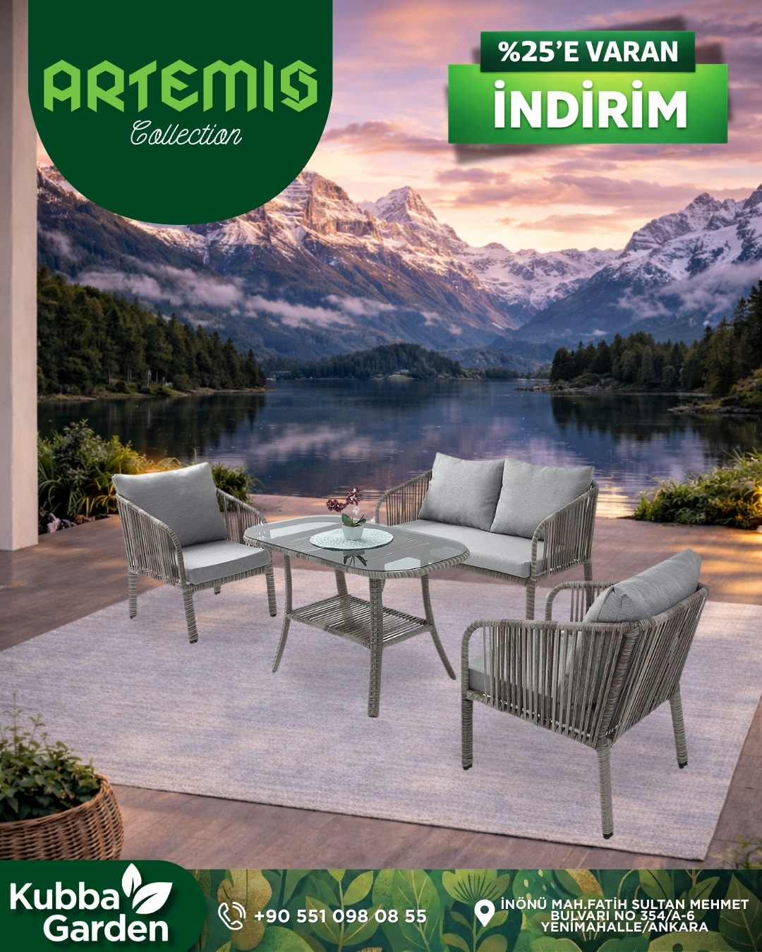 KUBBA GARDEN'da Ramazan Bereketine Özel! 🌙 El Yapımı Ahşap Mobilyalar'da %25'e varan indirim fırsatı!