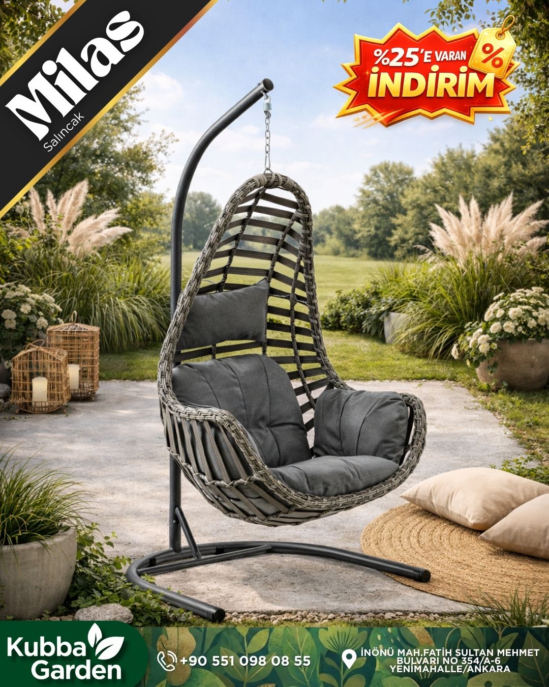 KUBBA GARDEN'da Ramazan Bereketine Özel! 🌙 Tüm Bahçe Mobilyaları'nda %25'e varan indirim fırsatı!